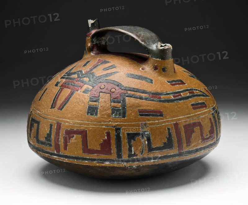 Vessel with Abstract Feline and Falcon-Head Spout, 650/150 B.C. Creator: Unknown.