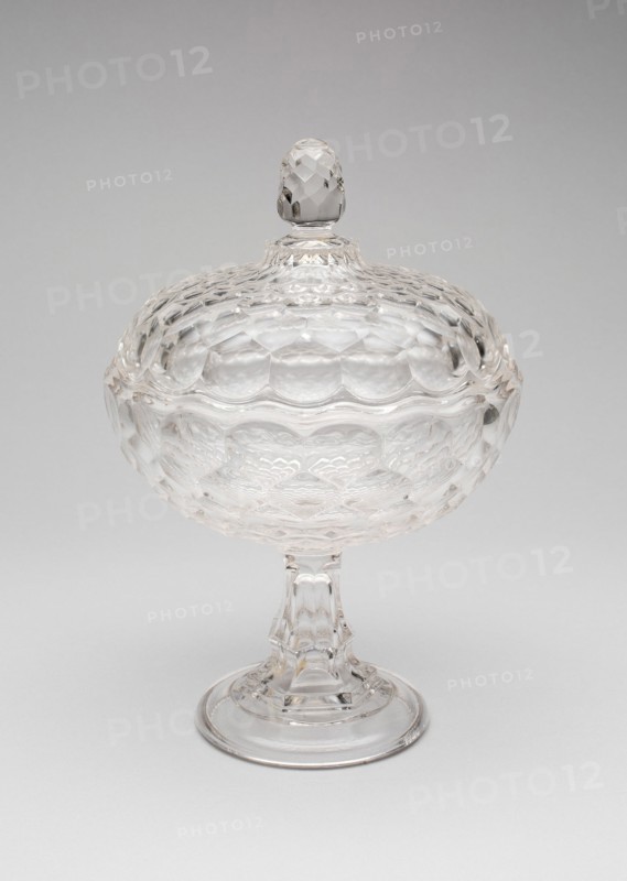 Covered Compote, c. 1850. Creator: Pittsburgh Glass Company.
