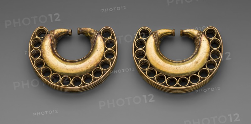 Pair of Earrings, A.D. 1000/1500. Creator: Unknown.