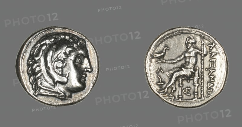 Tertradrachm (Coin) Portraying Alexander the Great as Herakles, 336-323 BCE. Creator: Unknown.