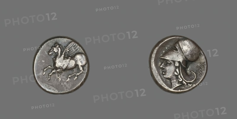 Stater (Coin) Depicting Pegasus Flying, 4th-3rd century BCE. Creator: Unknown.