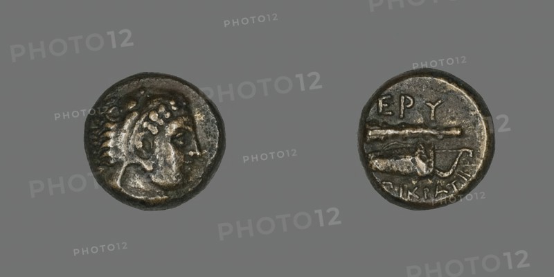 Coin Depicting the Hero Herakles, 4th century BCE and later. Creator: Unknown.