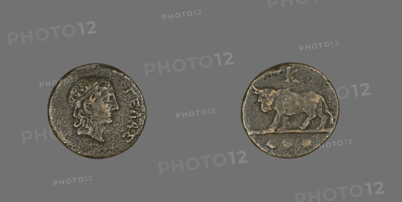 Trias (Coin) Depicting the God Gelas, late 5th century BCE. Creator: Unknown.