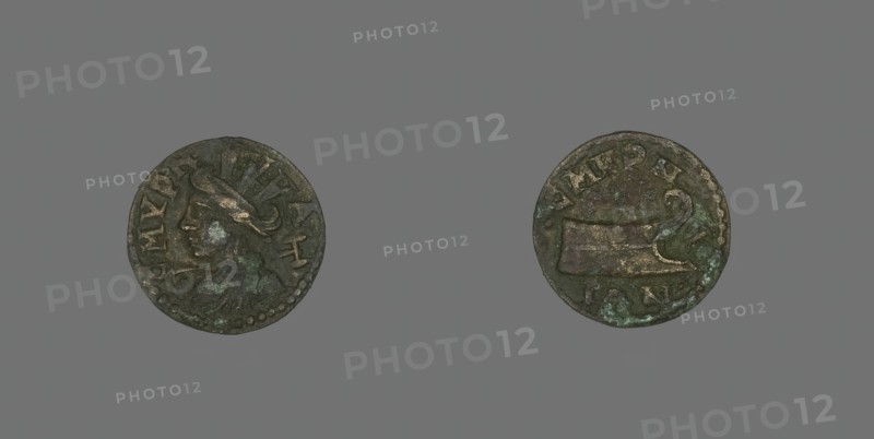 Coin Depicting the Amazon Smyrna, 1st-2nd century. Creator: Unknown.