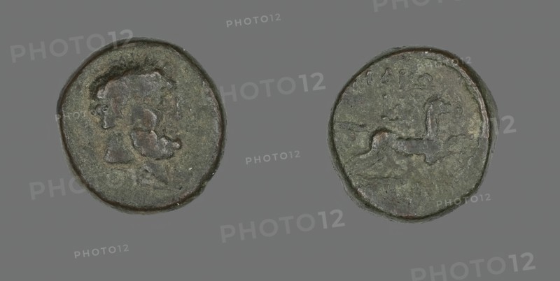 Coin Depicting the Hero Herakles, late 2nd BCE-1st century CE. Creator: Unknown.