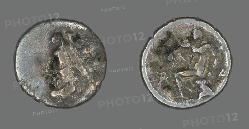 Hemidrachm (Coin) Depicting the God Zeus, after 371 BCE. Creator: Unknown.