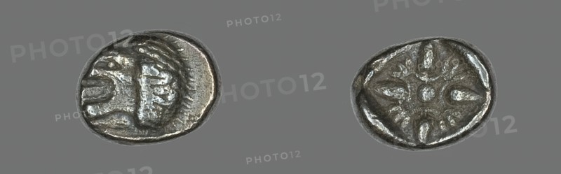 Diobol (Coin) Depicting a Lion, early 5th century BCE. Creator: Unknown.