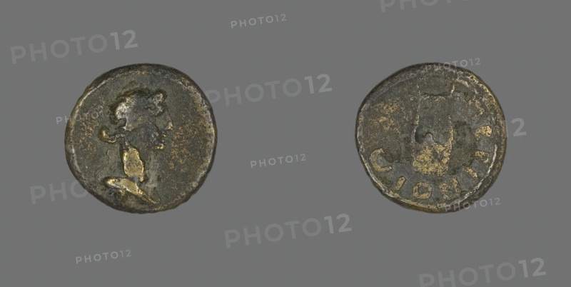 Coin Depicting Bust of Dionysos, 3rd century CE. Creator: Unknown.