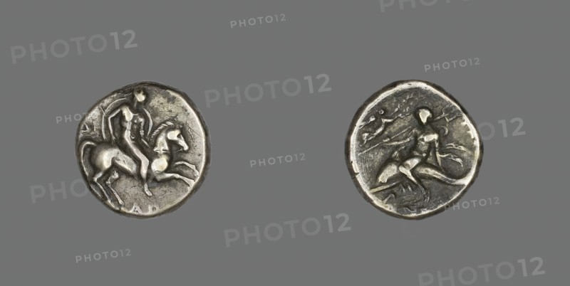 Stater (Coin) Depicting Horseman, 272-235 BCE. Creator: Unknown.