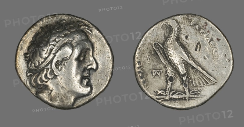 Tetradrachm (Coin) Portraying Ptolemy I Soter, 305-284 BCE and later. Creator: Unknown.