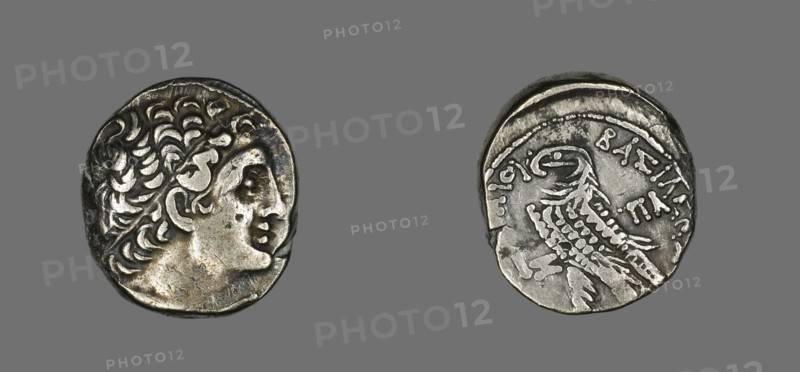 Tetradrachm (Coin) Portraying King Ptolemy of Cyprus, 65-64 BCE. Creator: Unknown.