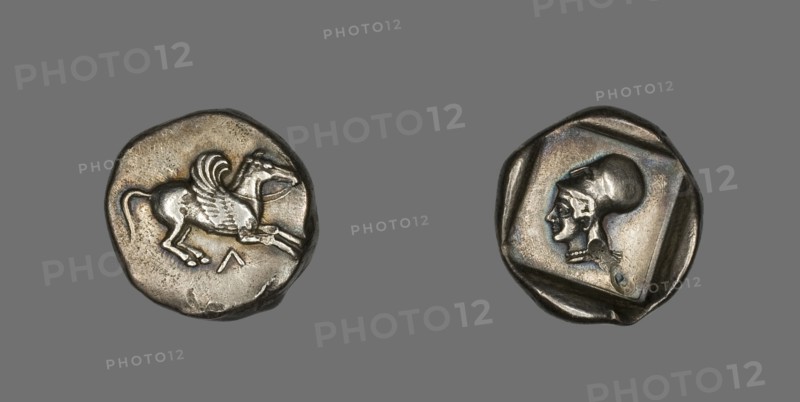 Coin Depicting Pegasus, about 500-450 BCE. Creator: Unknown.