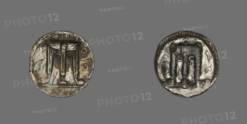 Stater (Coin) Depicting a Tripod, 500-480 BCE. Creator: Unknown.