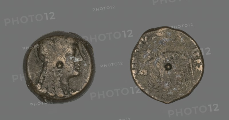 Coin Portraying Queen Cleopatra I as the Goddess Isis, 146-127 BCE, issued by Ptolemy VIII Euergetes Creator: Unknown.