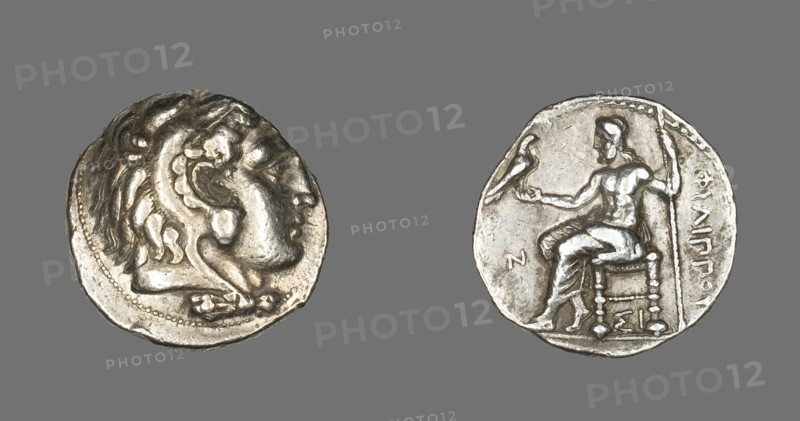 Tetradrachm (Coin) Portraying Alexander the Great as Herakles, 323-317 BCE. Creator: Unknown.
