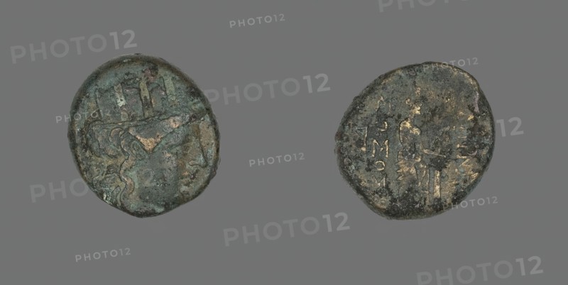 Coin Depicting the Goddess Kybele, 2nd-1st century BCE. Creator: Unknown.