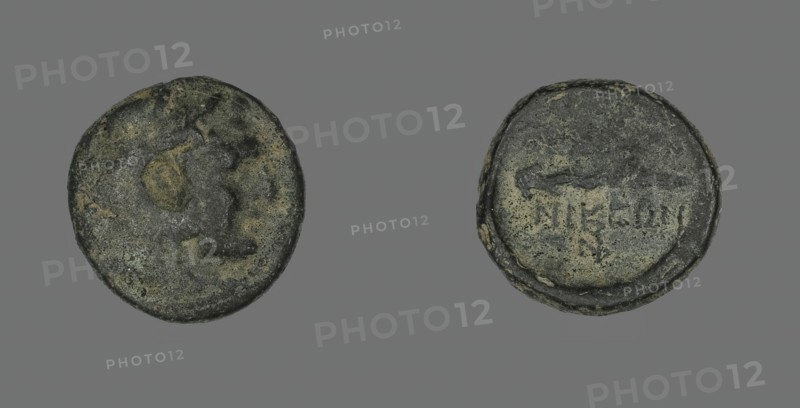 Coin Depicting the Hero Herakles, about 168 BCE. Creator: Unknown.