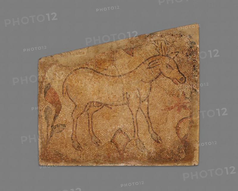Deer in Floral Field, 4th-5th century. Creator: Unknown.