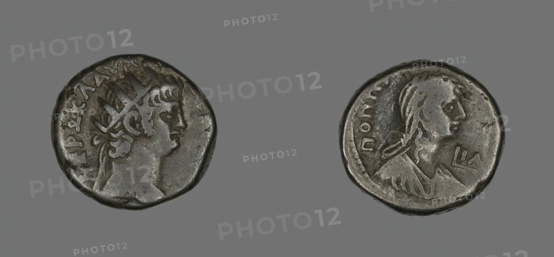Tetradrachm (Coin) Portraying Emperor Nero, 54-68. Creator: Unknown.
