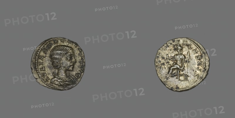 Denarius (Coin) Portraying Julia Soaemias, 218-219. Creator: Unknown.