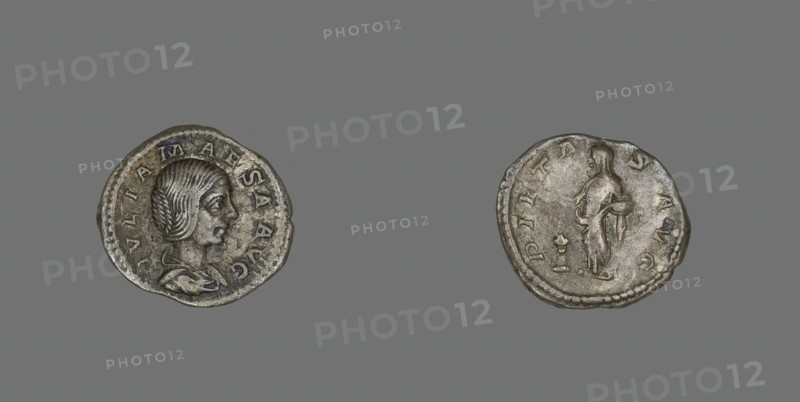 Denarius (Coin) Portraying Empress Julia Maesa, 218. Creator: Unknown.