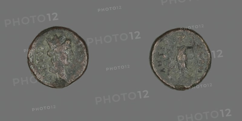 Coin Depicting the Goddess Tyche, 31 BCE-476 CE. Creator: Unknown.