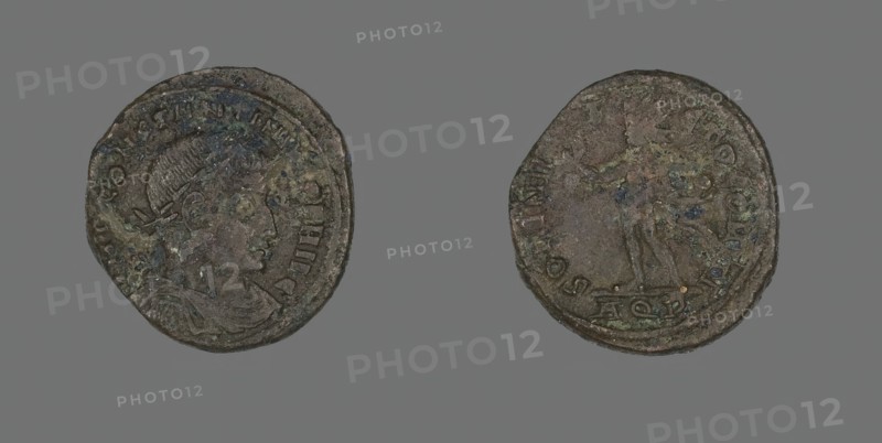 Coin Portraying Emperor Constantine I, 317 AD. Creator: Unknown.