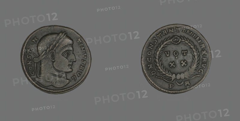 Coin Portraying Emperor Constantine I, AD 321 AD. Creator: Unknown.