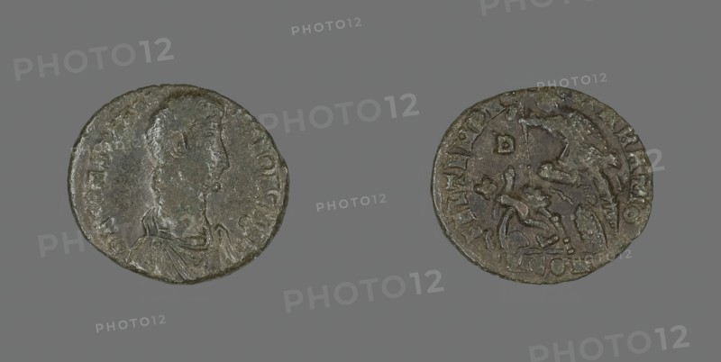 Coin Portraying Emperor Constantius II, 337-361. Creator: Unknown.