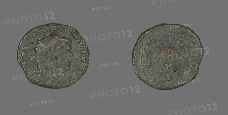 Follis (Coin) Portraying Emperor Constantius I, about 303. Creator: Unknown.
