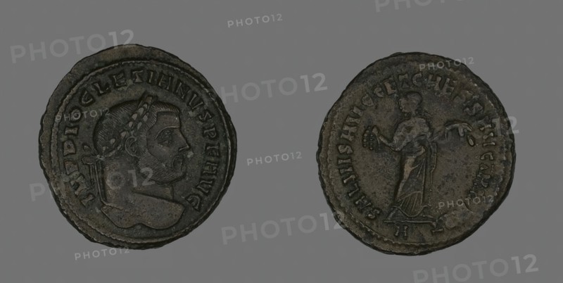 Follis (Coin) Portraying Emperor Diocletian, 298-299. Creator: Unknown.