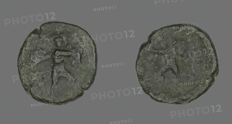 Coin Depicting the Catanian Brothers, 3rd-2nd century BCE. Creator: Unknown.