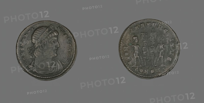 Coin Portraying Emperor Constantine I, 333-335 AD. Creator: Unknown.