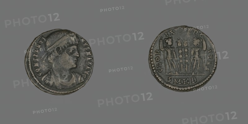Coin Portraying Emperor Constantine I, 331-334 AD. Creator: Unknown.