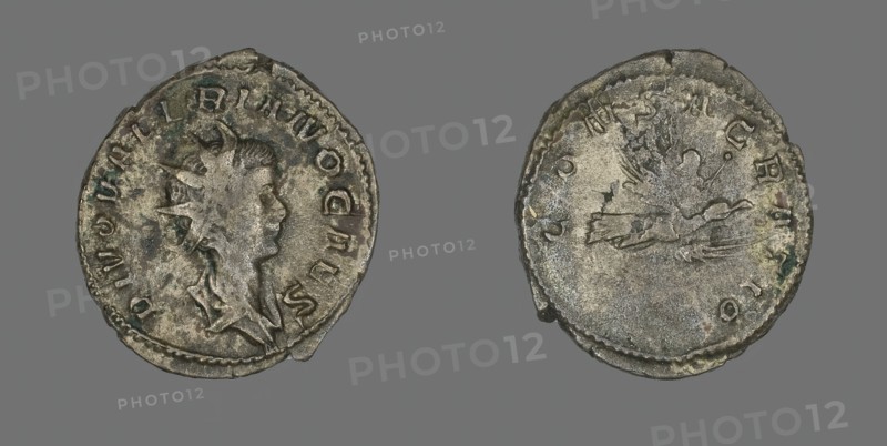 Antoninianus (Coin) Portraying Emperor Valerian II, 259. Creator: Unknown.