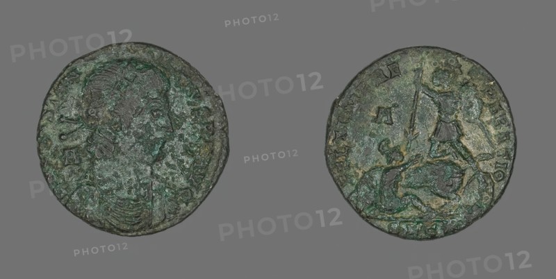 Coin Portraying Emperor Constantius II, 348-350. Creator: Unknown.