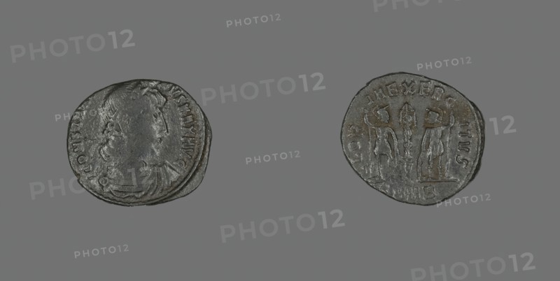 Coin Portraying Emperor Constantine I, 336-337 AD. Creator: Unknown.