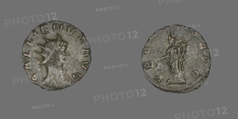 Antoninianus (Coin) Portraying Emperor Gallienus, 260-268. Creator: Unknown.