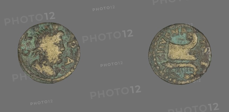 Coin Depicting the God Serapis, 193-211. Creator: Unknown.