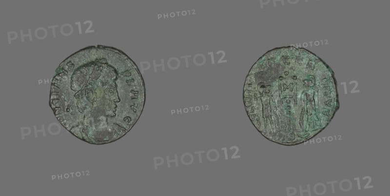Coin Portraying Emperor Constans, after April 340. Creator: Unknown.
