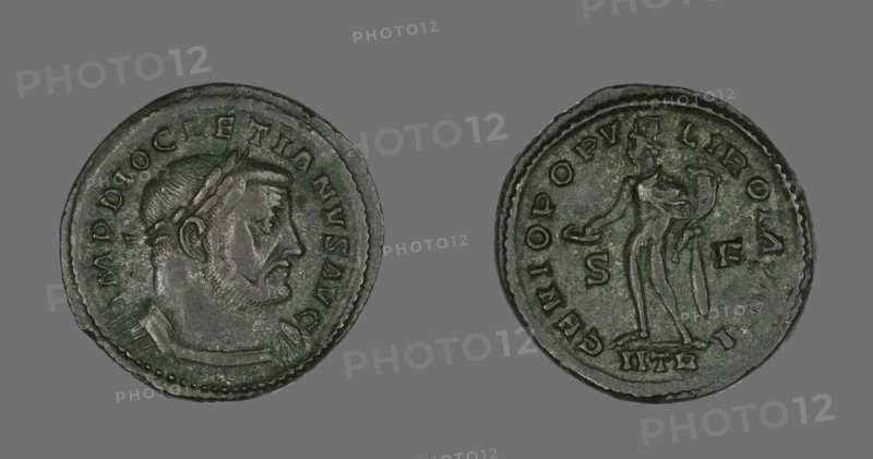 Coin Portraying Emperor Diocletian, 302-303. Creator: Unknown.