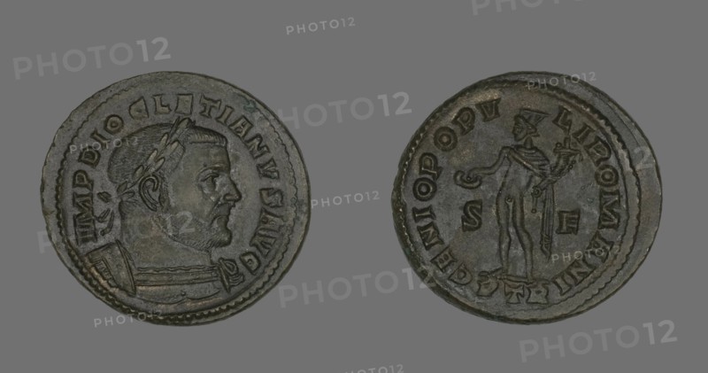 Coin Portraying Emperor Diocletian, 303-305. Creator: Unknown.