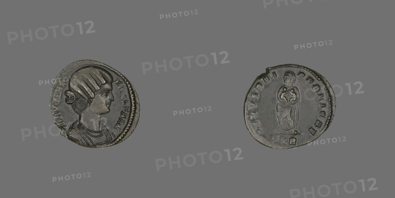 Coin Portraying Empress Fausta, 324-325. Creator: Unknown.