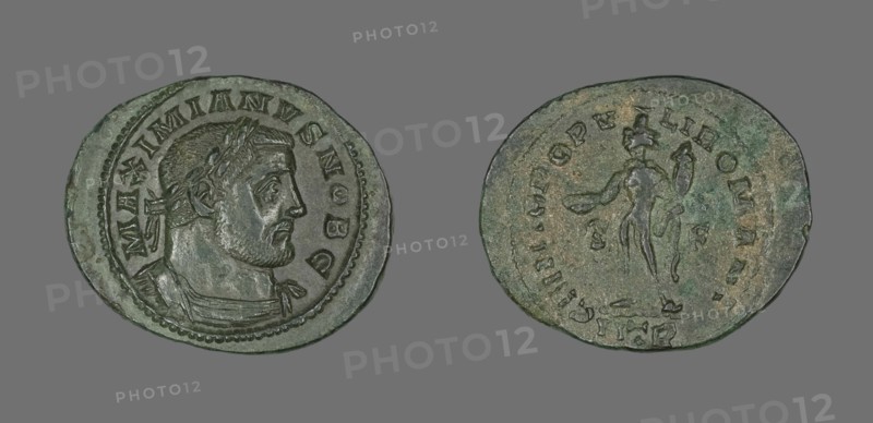 Coin Portraying Emperor Galerius, 305-311. Creator: Unknown.