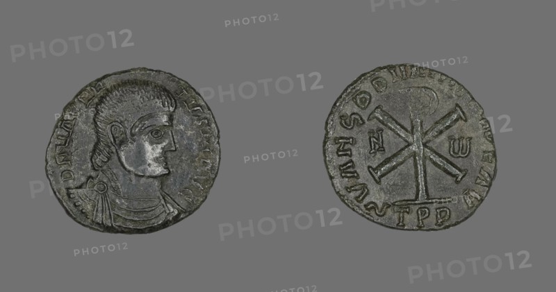 Coin Portraying Emperor Magnentius, 350-353. Creator: Unknown.