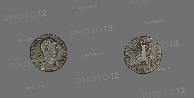 Coin Portraying Emperor Gratian, 367-375. Creator: Unknown.