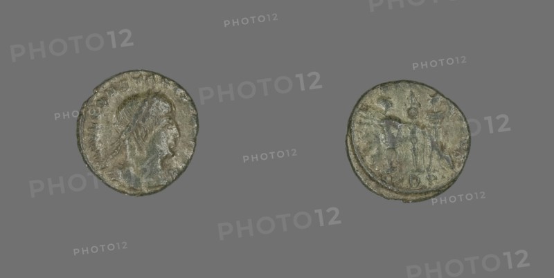 Coin Portraying Emperor Constantius II, 335-337. Creator: Unknown.