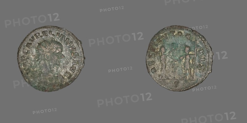 Antoninianus (Coin) Portraying Emperor Aurelian, 270-275. Creator: Unknown.