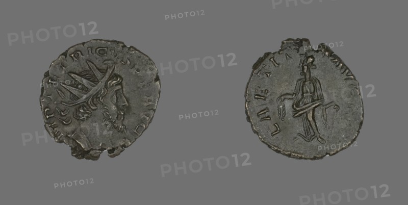 Antoninianus (Coin) Portraying Emperor Tetricus, 271-274. Creator: Unknown.