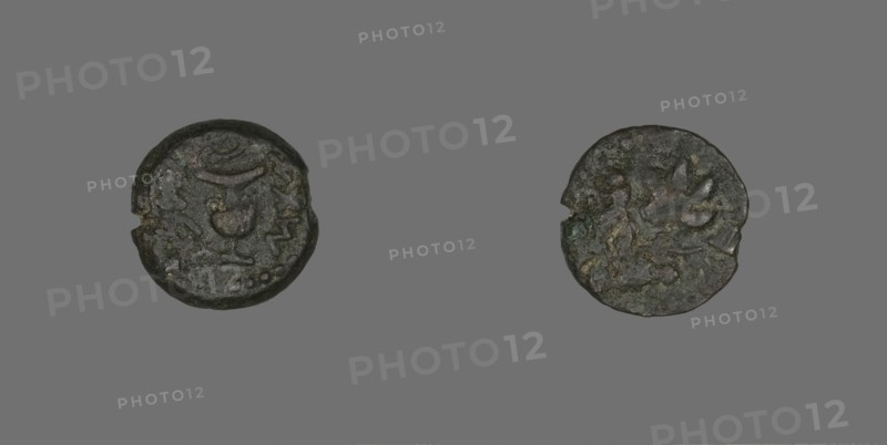 Coin Depicting a Vase, 67-68. Creator: Unknown.